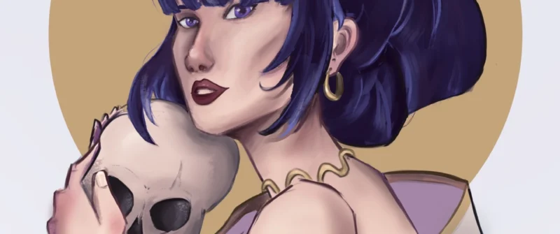 Amira Abd El Hafez Lady With Skull 2025