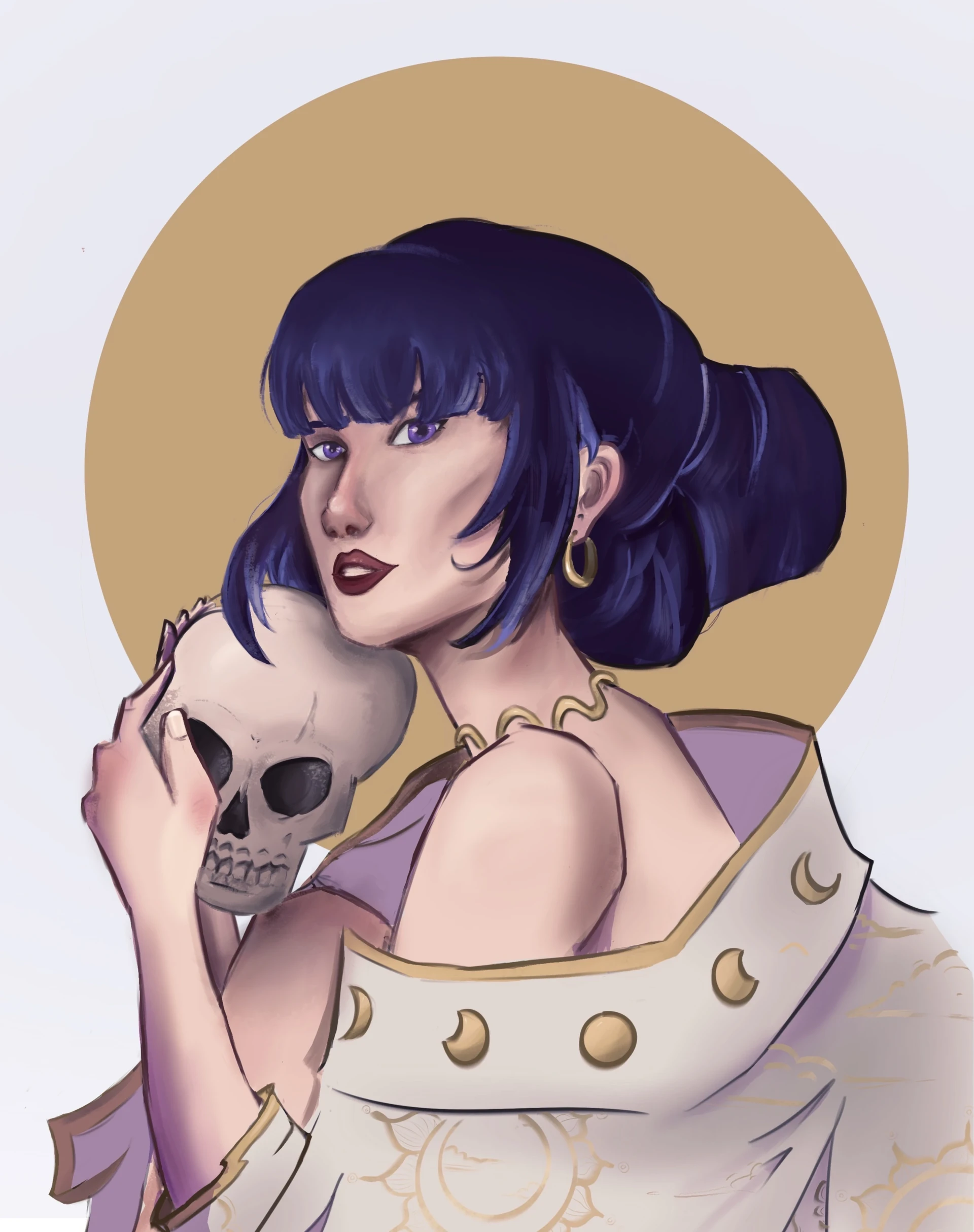 Amira Abd El Hafez Lady With Skull 2025